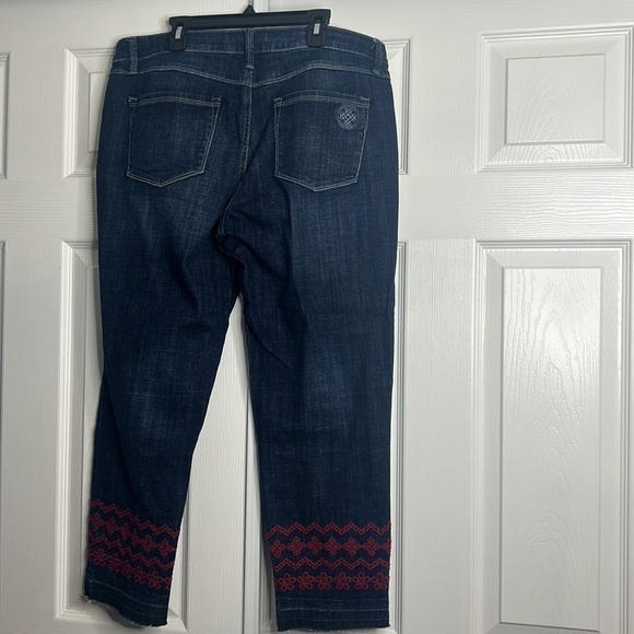 Laurie Felt Classic Stiletto With Drop Hem 12 Dark Wash - Picture 4 of 7